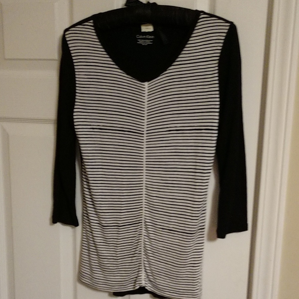 Calvin Klein three quarter sleeve tee